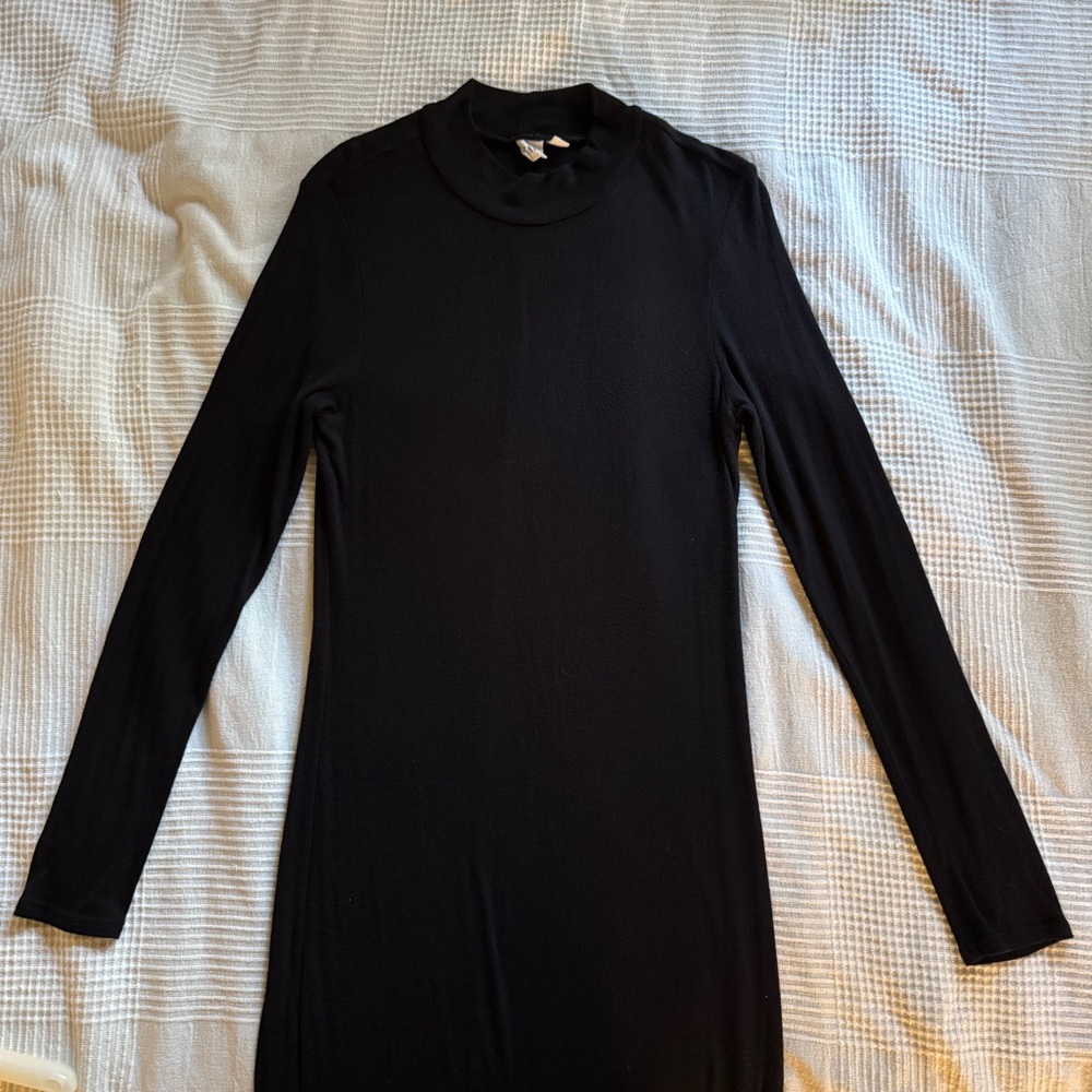 GAP Ribbed Modal Mockneck Midi Dress - Picture 2 of 4